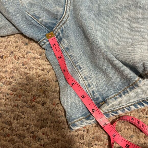 FRAME Elastic Waist Shorts in Natoma Clean Paperbag Denim- Size Small - Picture 11 of 12